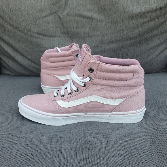 VANS MILTON HI Tops Baseball Boots Lace Up Textile TRAINERS Heather Uk6 - Picture 4 of 13